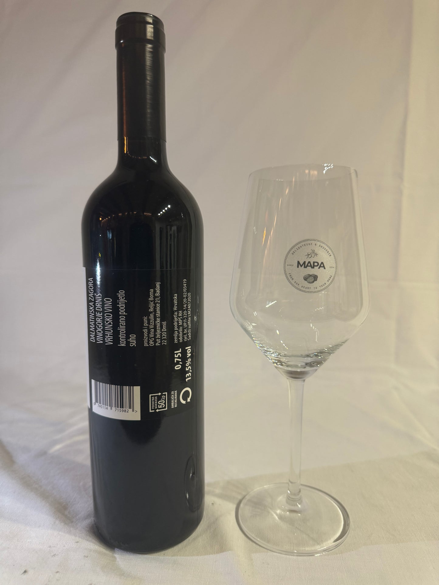 MERLOT vrhunsko vino 0,75l 2017g